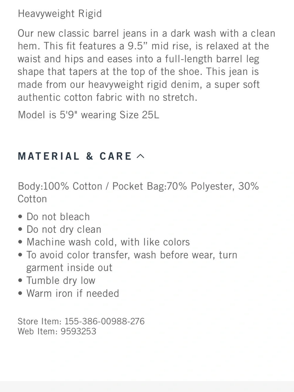 Abercrombie & Fitch Dark Mid Rise Barrel Jean